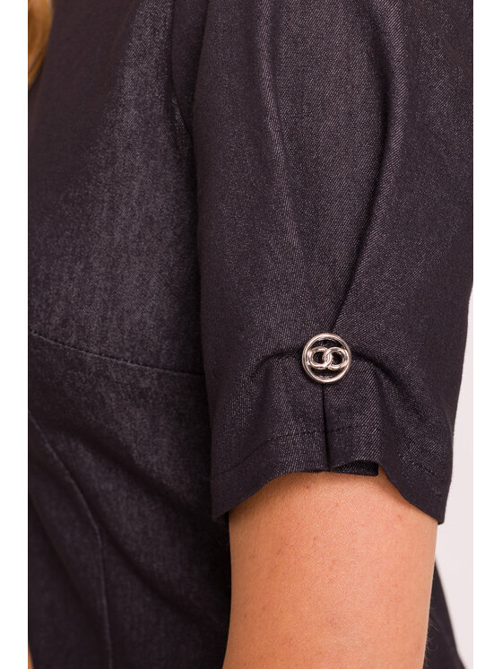 Made of Emotion Made of Emotion Sukienka codzienna M842 Czarny Premium Fit