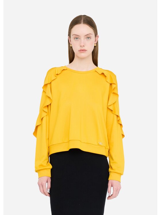 Liu Jo Liu Jo Felpa TF5104F077840951 Giallo Regular Fit