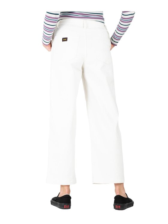 Lee Lee Jeansy L33FCEDN Biały Relaxed Fit