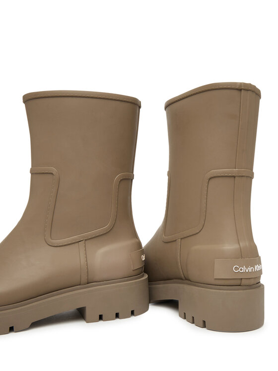 Calvin Klein Jeans Calvin Klein Jeans Holínky Mid Rainboot Rubber YW0YW02004 Hnědá