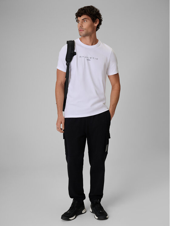 4F 4F T-Shirt NIGHT RUN Biały Slim Fit