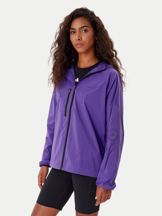 adidas by Stella McCartney adidas by Stella McCartney Geacă pentru alergare Running JX9082 Violet Regular Fit