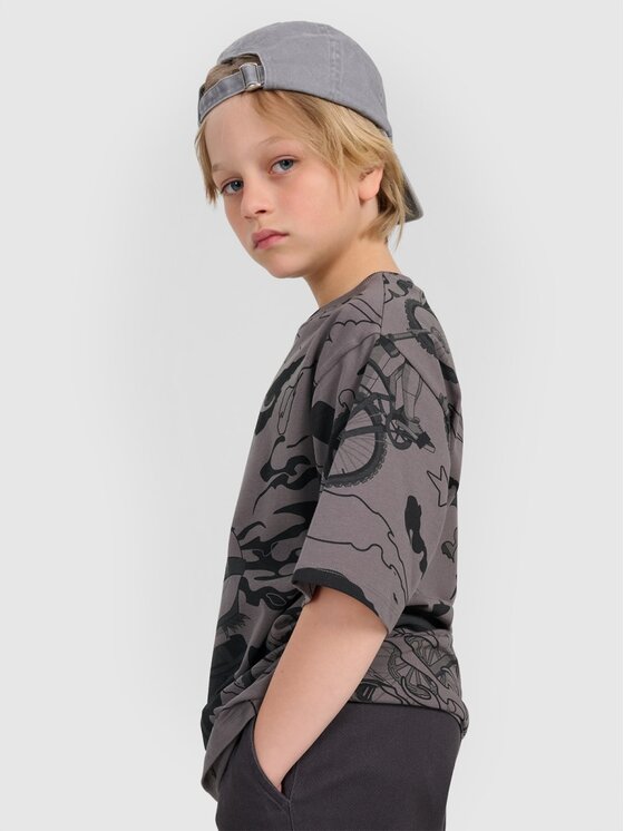 4F 4F T-Shirt 4FJRAW25TTSHM3063-90A Kolorowy Oversize