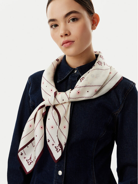 Coach Coach Foulard in seta 29CEH36 Crema