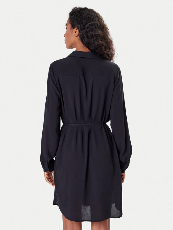 ONLY ONLY Rochie tip cămașă Nova 15241890 Negru Regular Fit