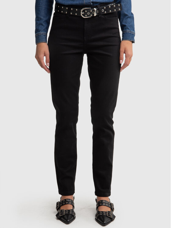 BIG STAR BIG STAR Jeansy KITTY HIGH WAIST Czarny Slim Fit