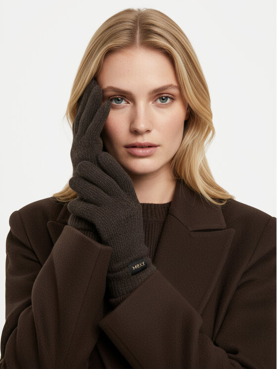 MEXX MEXX Rękawiczki CEO-MEXX-W6-001-AW26 Brązowy ciemny
