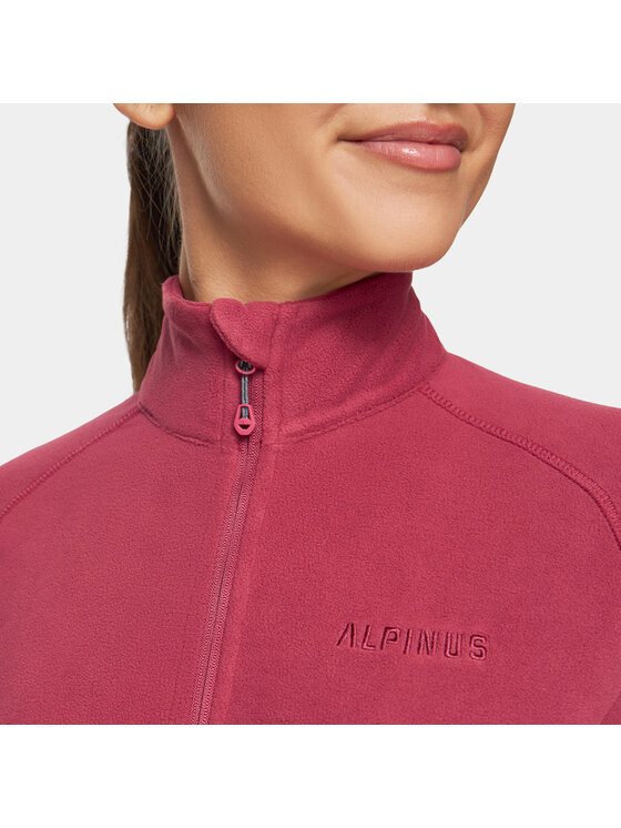 Alpinus Alpinus Polar Lucania 1/3 zipper Różowy Regular Fit