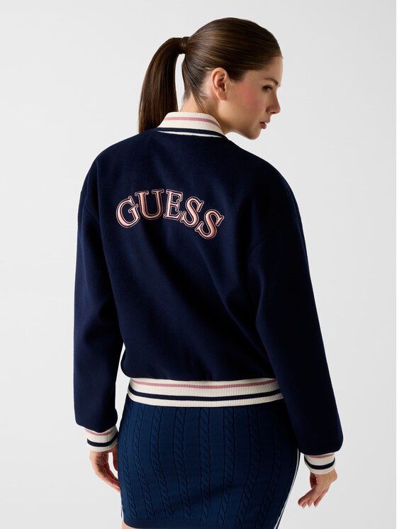 Guess Guess Kurtka bomber 180778 Niebieski Classic Fit