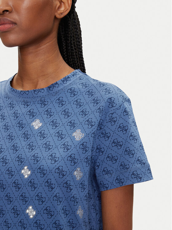 Guess Guess T-Shirt V5GI16 I3Z14 Tmavomodrá Regular Fit