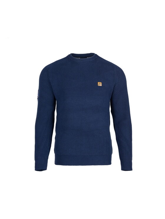Bergson Bergson Sweter SAILOR Mateusz Kusznierewicz Granatowy Regular Fit
