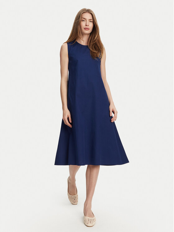 Selmark Selmark Letní šaty BL495 Tmavomodrá Regular Fit