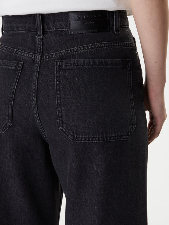 Weekend Max Mara Weekend Max Mara Jeansy Vega 2615181041 Czarny Wide Leg