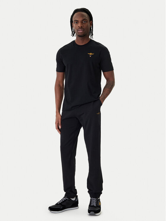 Aeronautica Militare Aeronautica Militare T-Shirt 261TS1580UJ00372 Schwarz Regular Fit