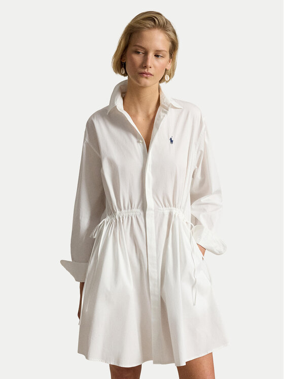 Polo Ralph Lauren Rochie tip cămașă 211B19986003 Alb Relaxed Fit