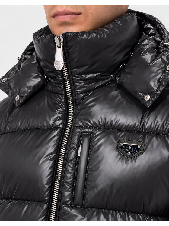 PHILIPP PLEIN PHILIPP PLEIN Kurtka bomber 31549 Czarny Regular Fit
