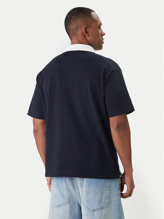 Guess Jeans Guess Jeans Polo M6GP13 KCYM1 Granatowy Oversize