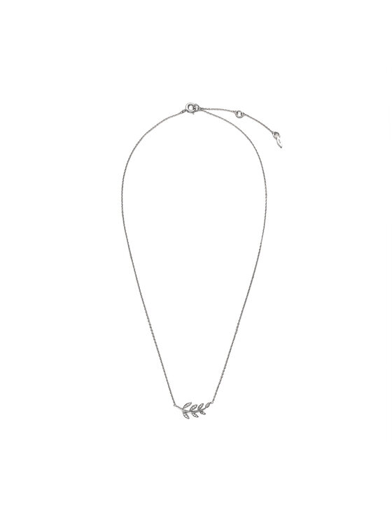 Olive Branch Sterling Silver Pendant Necklace - JFS00485040 - Fossil