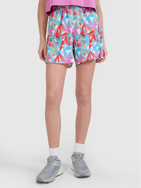 4F 4F Szorty materiałowe BEACHWEAR BASIC Kolorowy Regular Fit