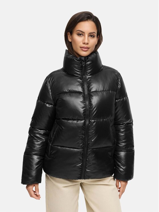 Marikoo Marikoo Kurtka zimowa Hazalee Czarny Regular Fit