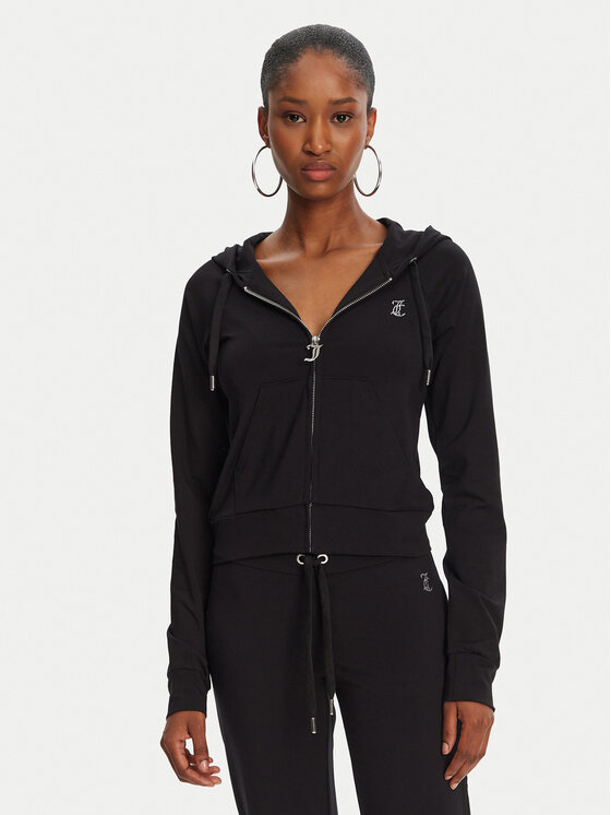 Juicy Couture Juicy Couture Pulóver Ola JCWAS125310 Fekete Slim Fit