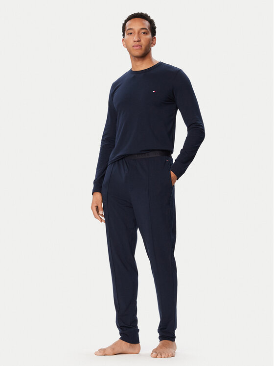 Tommy Hilfiger Tommy Hilfiger Pijama UM0UM04006 Bleumarin Slim Fit