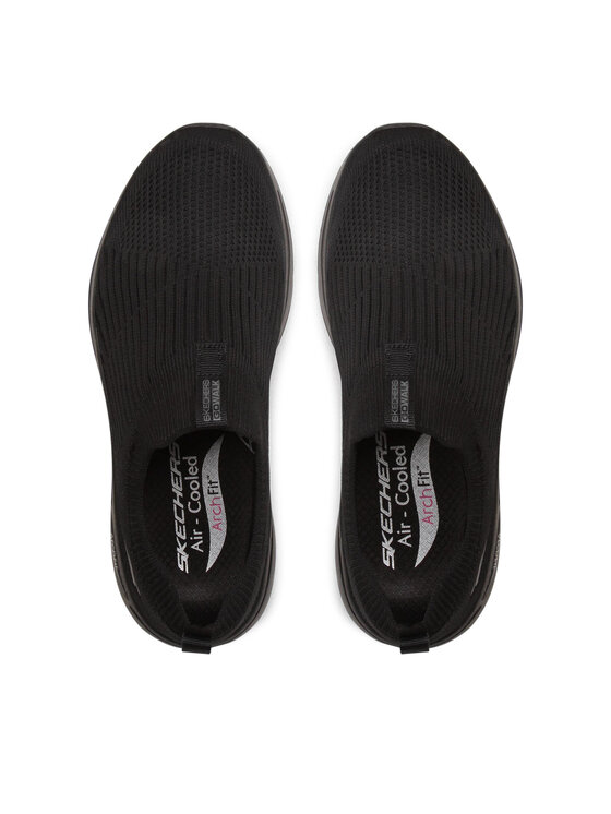 Skechers Skechers Sneakersy Go Walk Arch Fit Iconic 124409/BBK Czarny