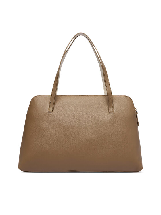 Tommy Hilfiger Tommy Hilfiger Handtasche Th Buckle Tote AW0AW19032 Beige