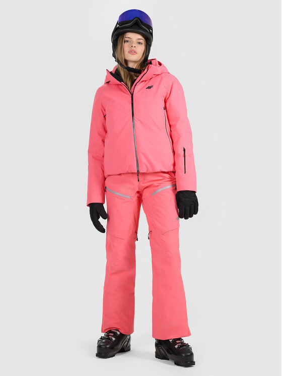 4F 4F Spodnie narciarskie SKI PERFORMANCE Koralowy Regular Fit