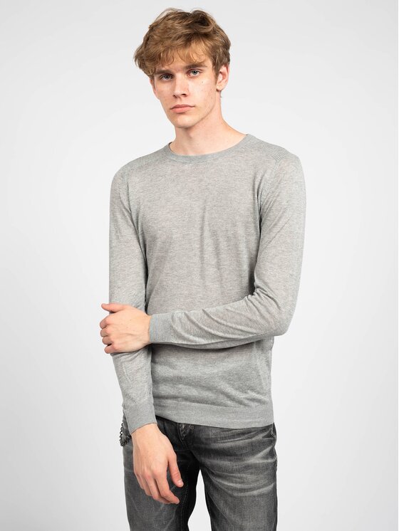 Antony Morato Antony Morato Sweter MMSW00763 YA100034 Szary Regular Fit