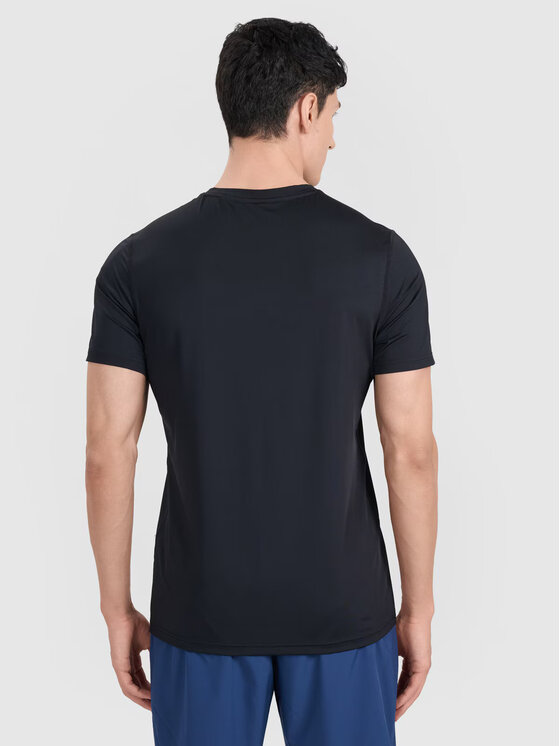 4F 4F Funkčné tričko 4FWMM00TFTSM1830-20S Čierna Regular Fit