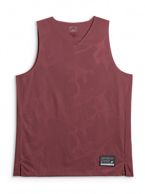 4F 4F Tank top BASKETBALL Bordowy Loose Fit