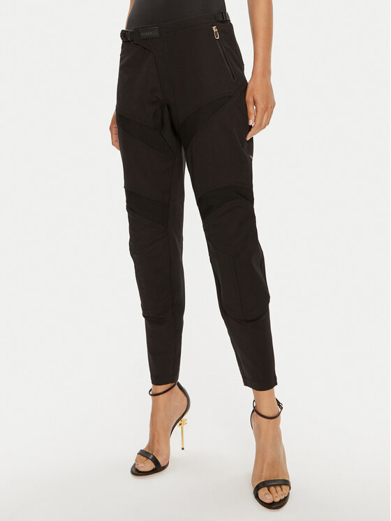 Pinko Pantaloni din material Prometeo 103147 A1MX Negru Regular Fit