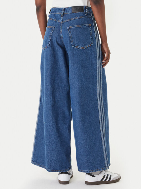 adidas adidas Jeansy Firebird Adilenium KD2906 Niebieski Wide Leg