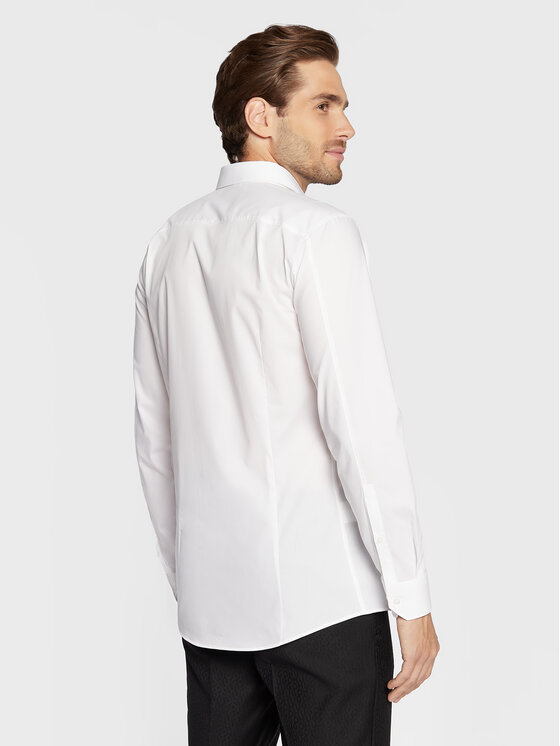 HUGO Hugo Košulja Elisha02 50479396 Bijela Extra Slim Fit