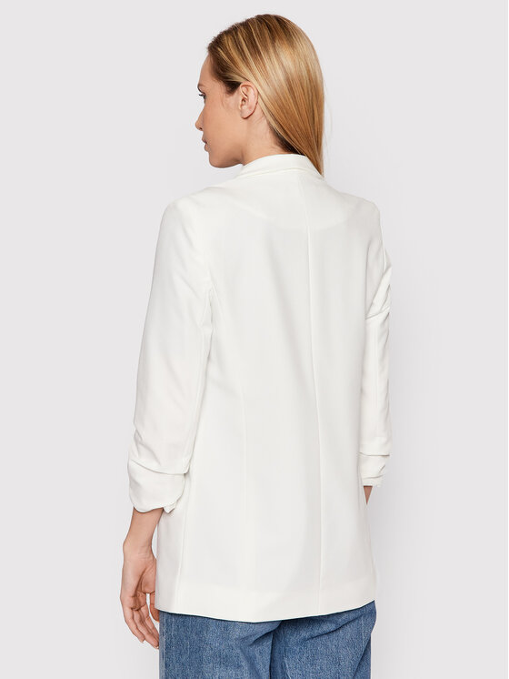 Pieces Pieces Marynarka Boss 17090996 Biały Regular Fit