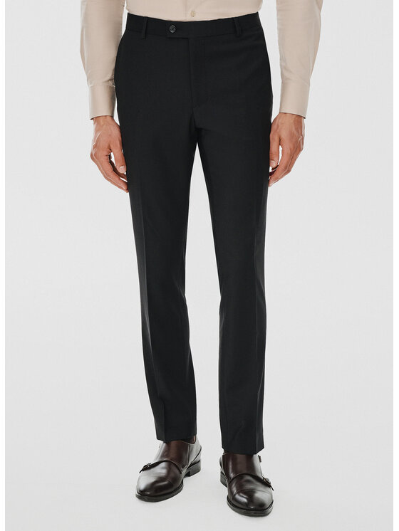 Pako Lorente Pako Lorente Spodnie garniturowe P24WF-6G-019 Czarny Slim Fit