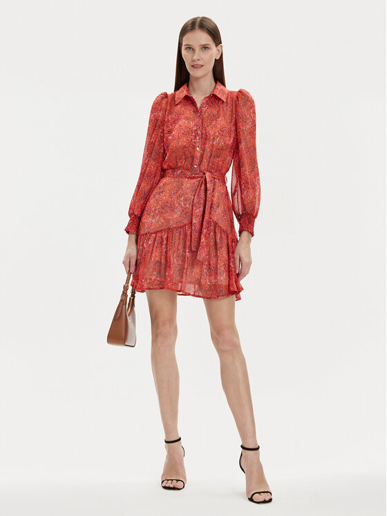 Morgan Morgan Rochie de vară 241-ROLIX.F Portocaliu Regular Fit