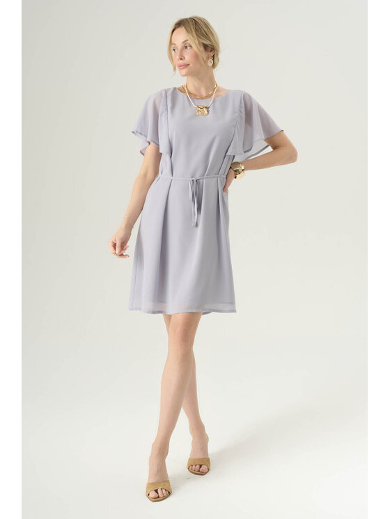 Femestage Femestage Koktejlové šaty Femestage ESSENTIAL LINE DRE2630-012 Fialová Regular Fit