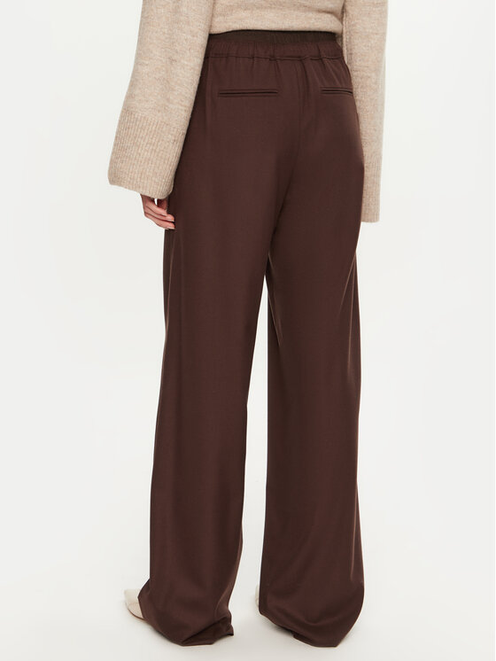 Marella Marella Pantaloni di tessuto Afona 2423136015 Marrone Wide Leg
