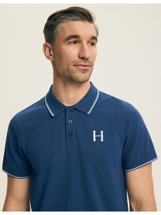 Henderson Henderson Polo 44616 Granatowy Regular Fit