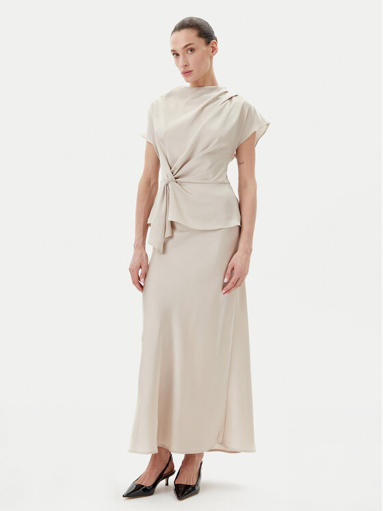 Bruuns Bazaar Bruuns Bazaar Spódnica maxi Joanelle BBW4296 Écru Regular Fit