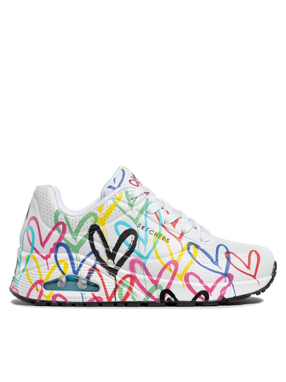 Skechers Skechers Sportcipők Uno Spread The Love 55507/WMLT Fehér
