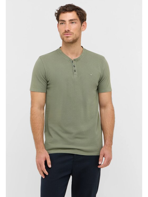 Mustang Mustang T-Shirt Style Austin Zielony Regular Fit