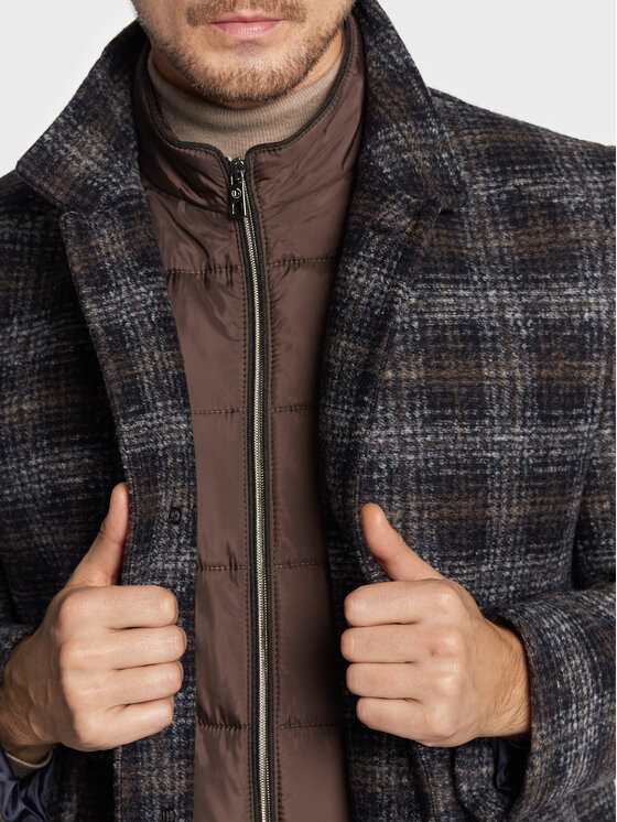 Bugatti Bugatti Преходно палто 228728 24038 Тъмносин Regular Fit