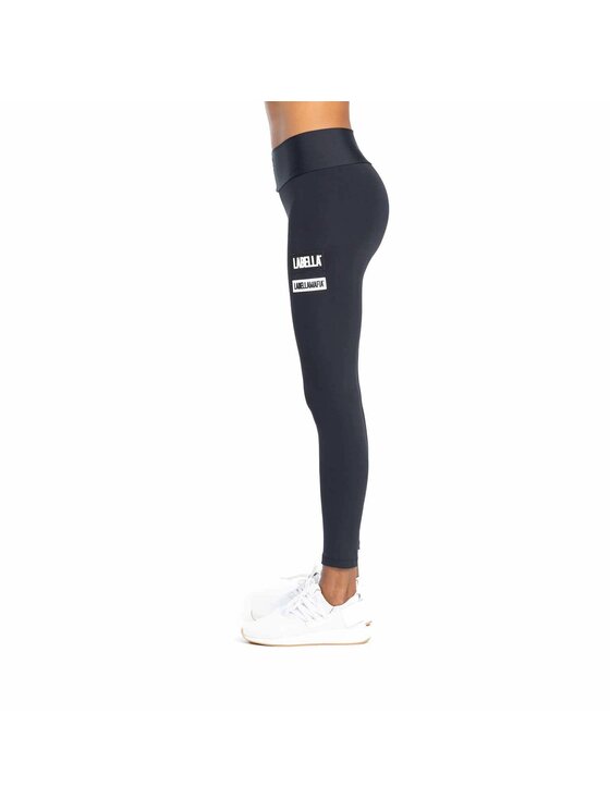 LaBellaMafia LaBellaMafia Legginsy LABELLAMAFIA LEGGING GO ON BLACK Czarny Regular Fit