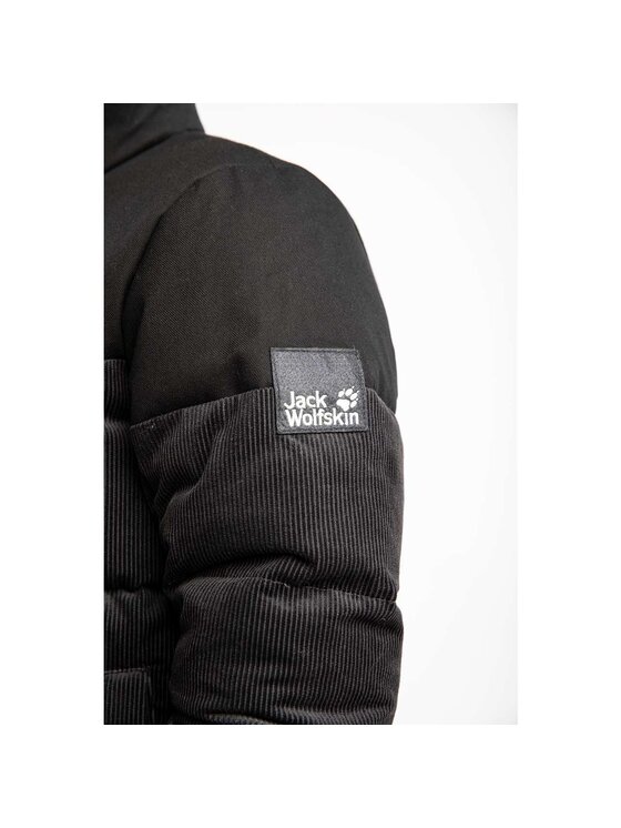 Jack Wolfskin Jack Wolfskin Kurtka zimowa NATURE CORDUROY JACKET M 1206331_6350 Czarny Classic Fit