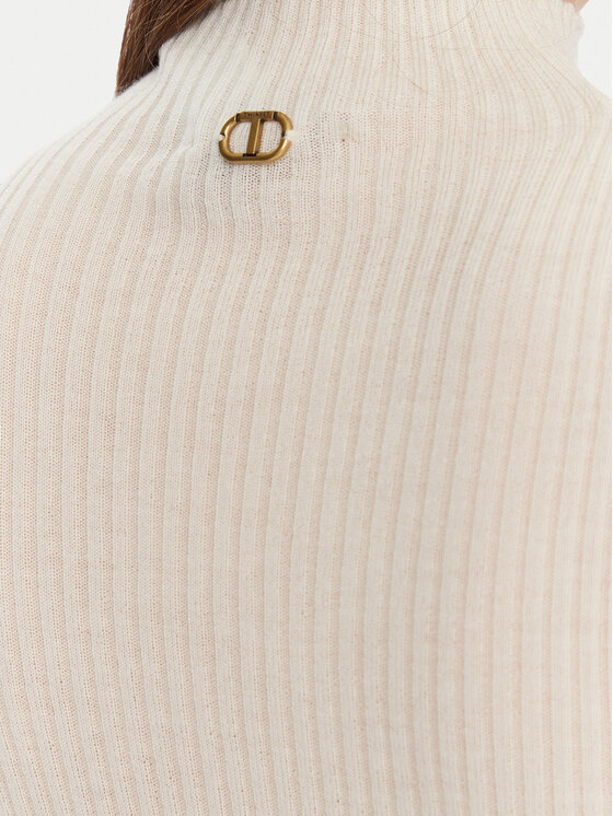 TWINSET TWINSET Pullover 252TT3111 Écru Slim Fit