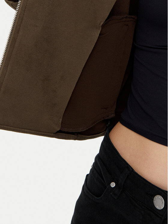 Vero Moda Vero Moda Bunda z imitace kůže Jose 10300938 Hnědá Regular Fit
