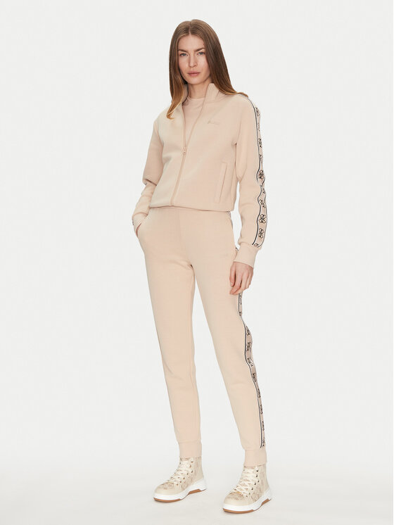 Guess Guess Spodnie dresowe V2YB15 KB3P2 Beżowy Regular Fit